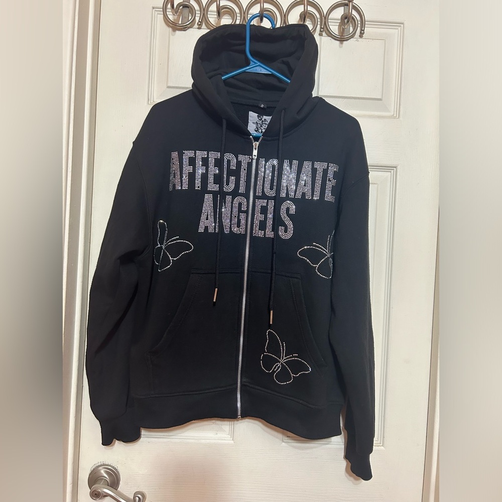 Y2K AFFECTIONATE ANGELS HOODIE  size S oversize